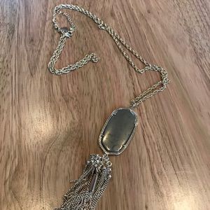 Like New Kendra Scott Rayne Necklace Pyrite